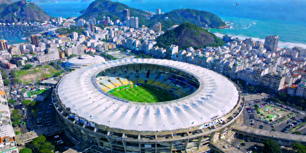 马拉卡纳体育场全景航拍图 - 巴西里约热内卢